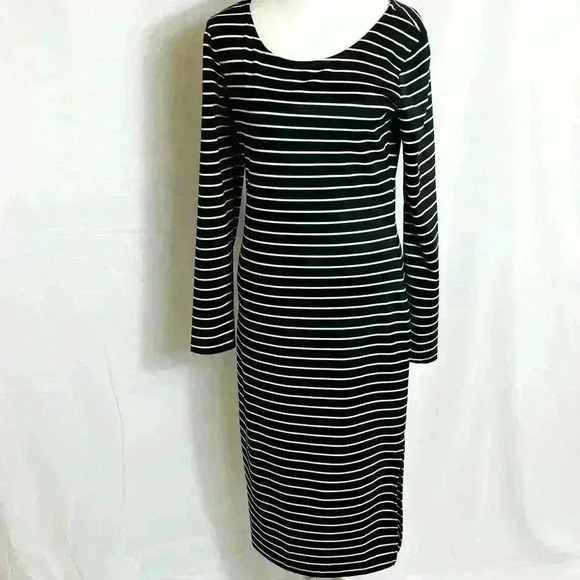 Bebonnie medium blue and white long sleeved dress - Picture 2 of 6